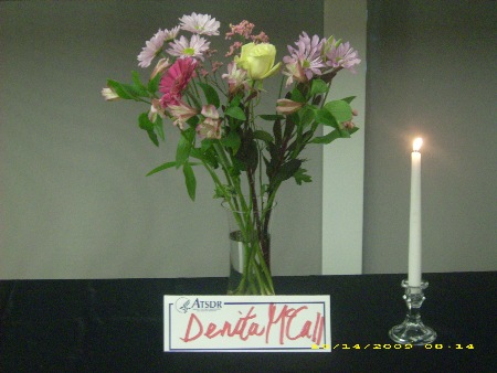 Memorial for Denita McCall at October 2009 CAP Meeting.